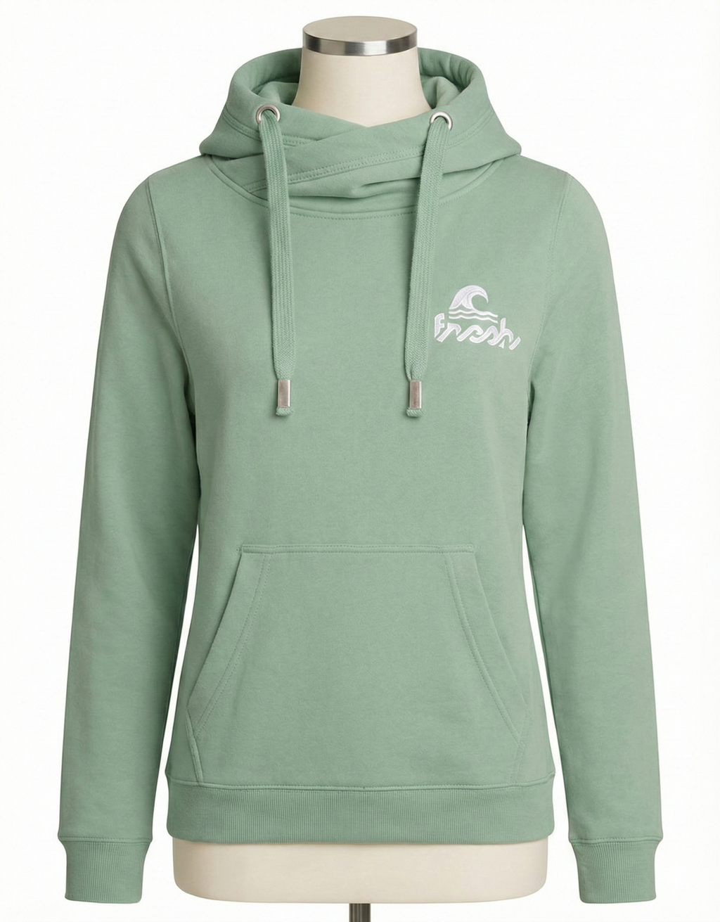 Camper Cross-Neck Hoodie - Salzwiese