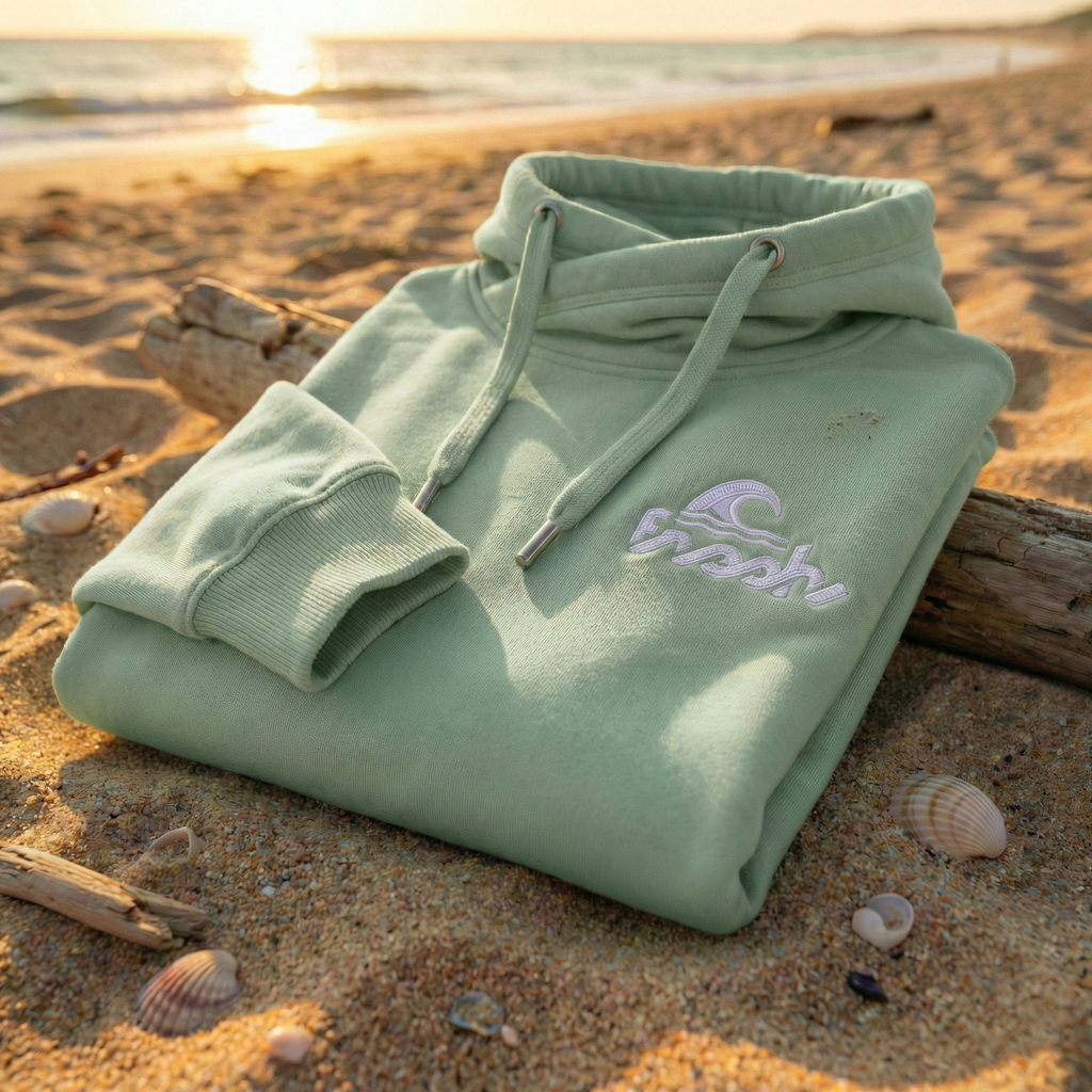 Camper Cross-Neck Hoodie - Salzwiese