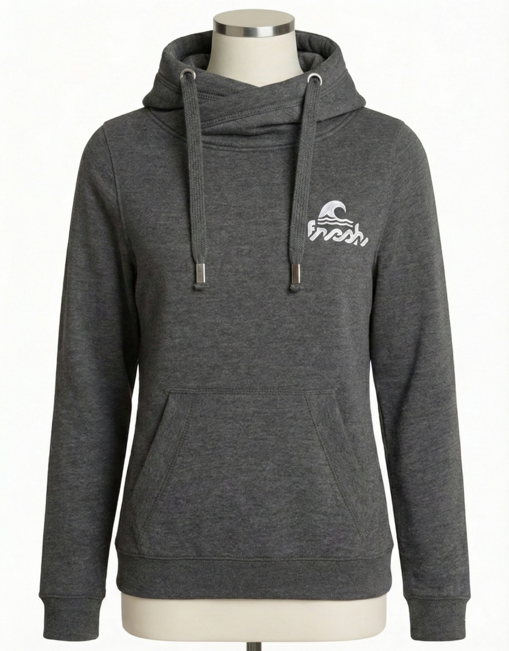 Camper Cross-Neck Hoodie - Dünenrauch