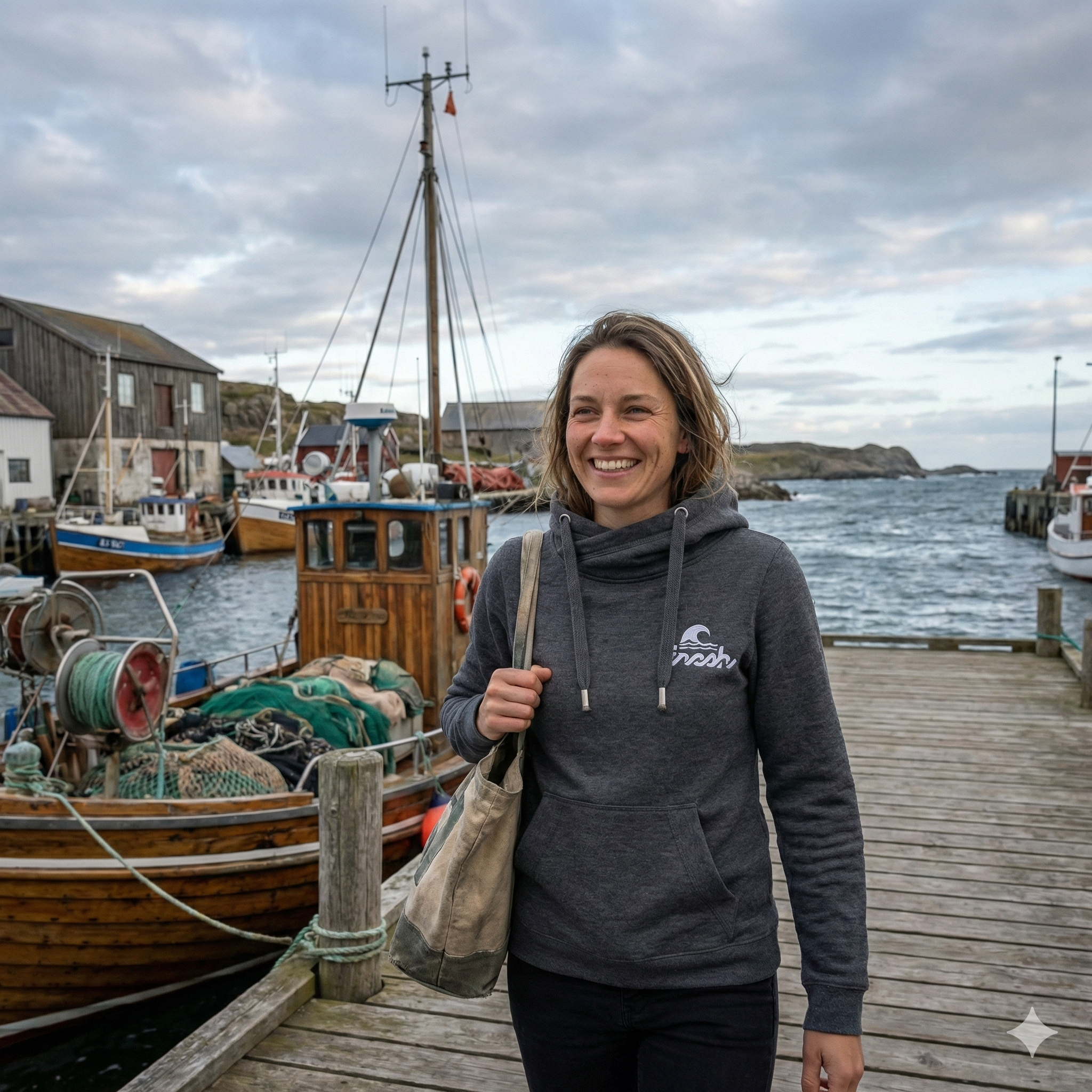 Cross-Neck - Dünenrauch