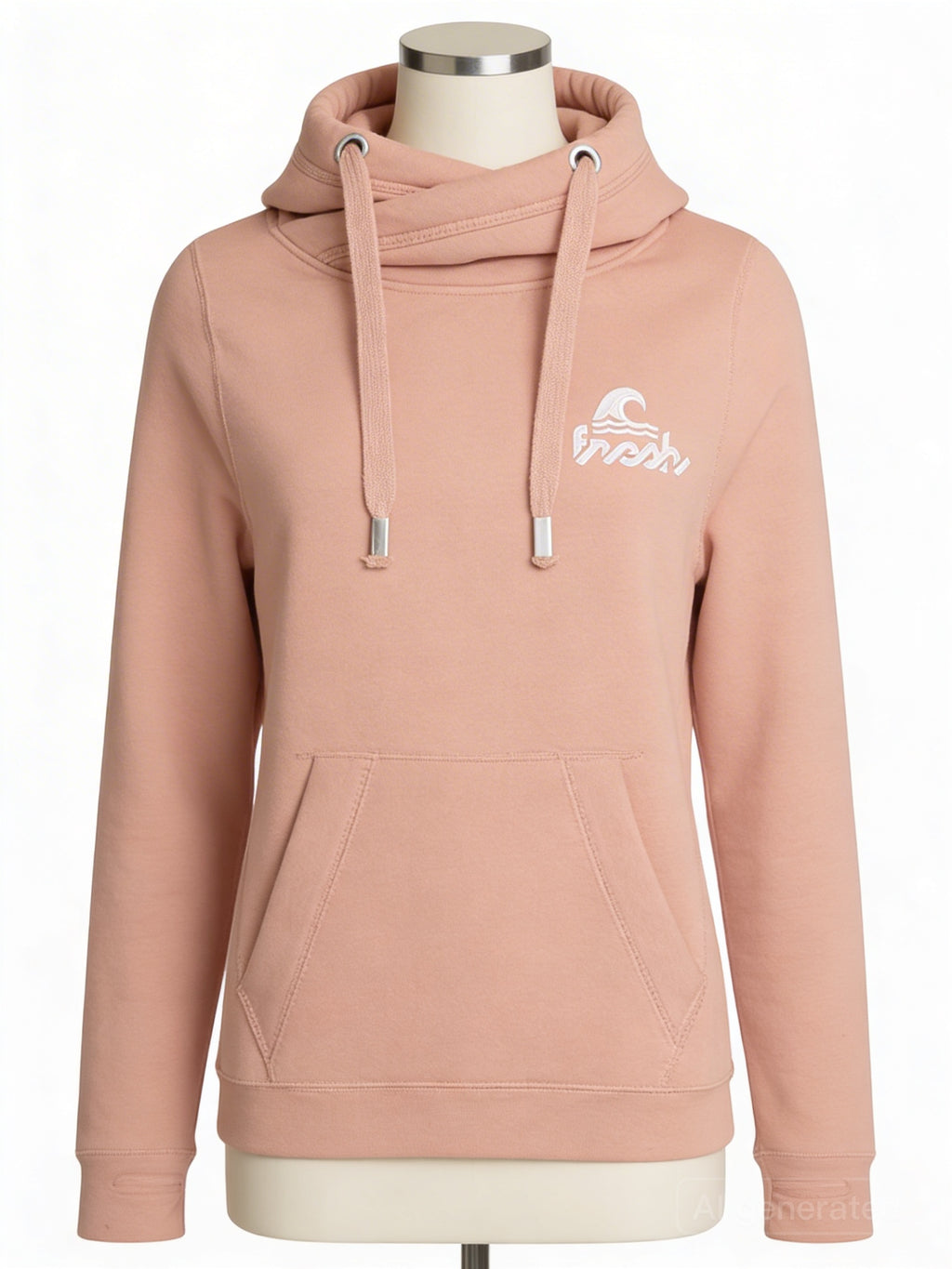 Camper Cross-Neck Hoodie - Koralle