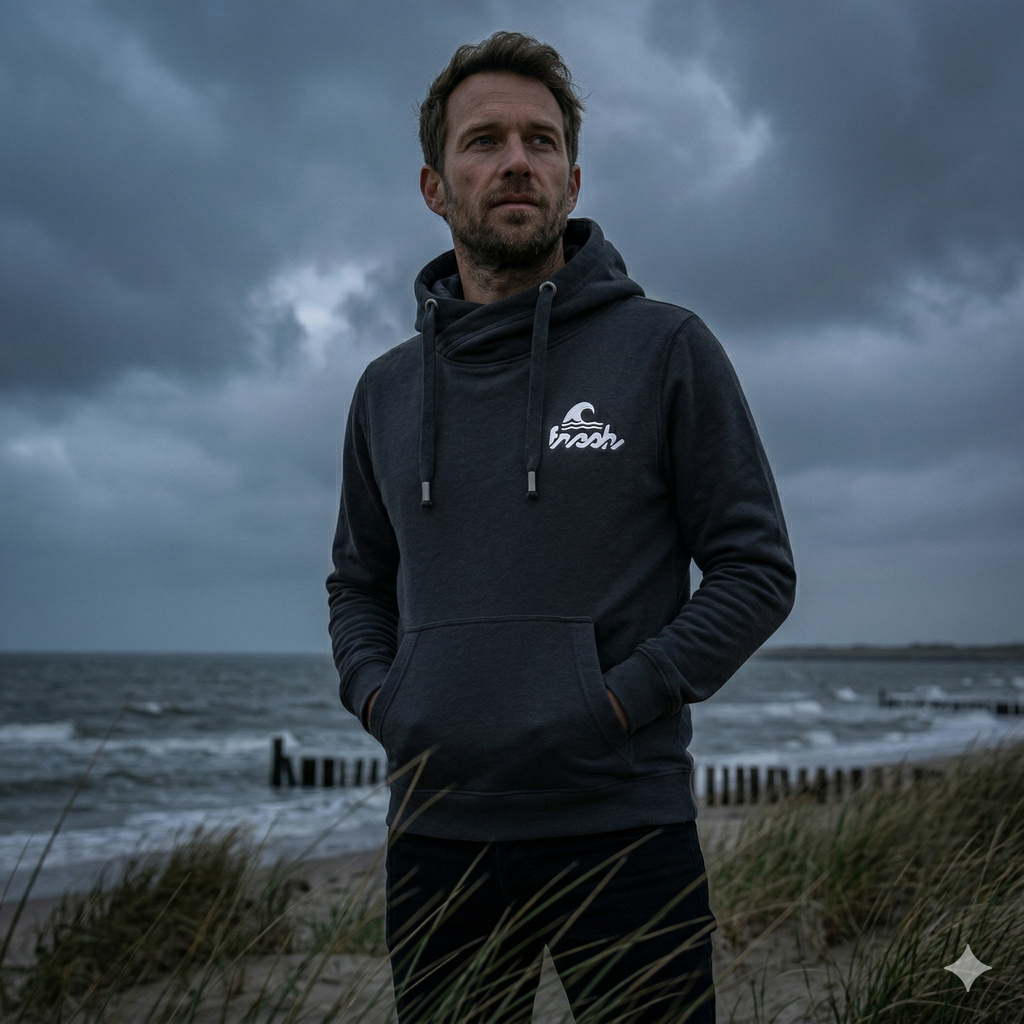 Camper Cross-Neck Hoodie - Smoker