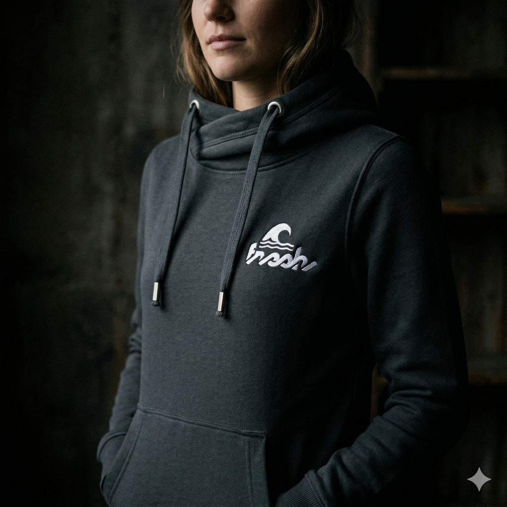 Camper Cross-Neck Hoodie - Smoker