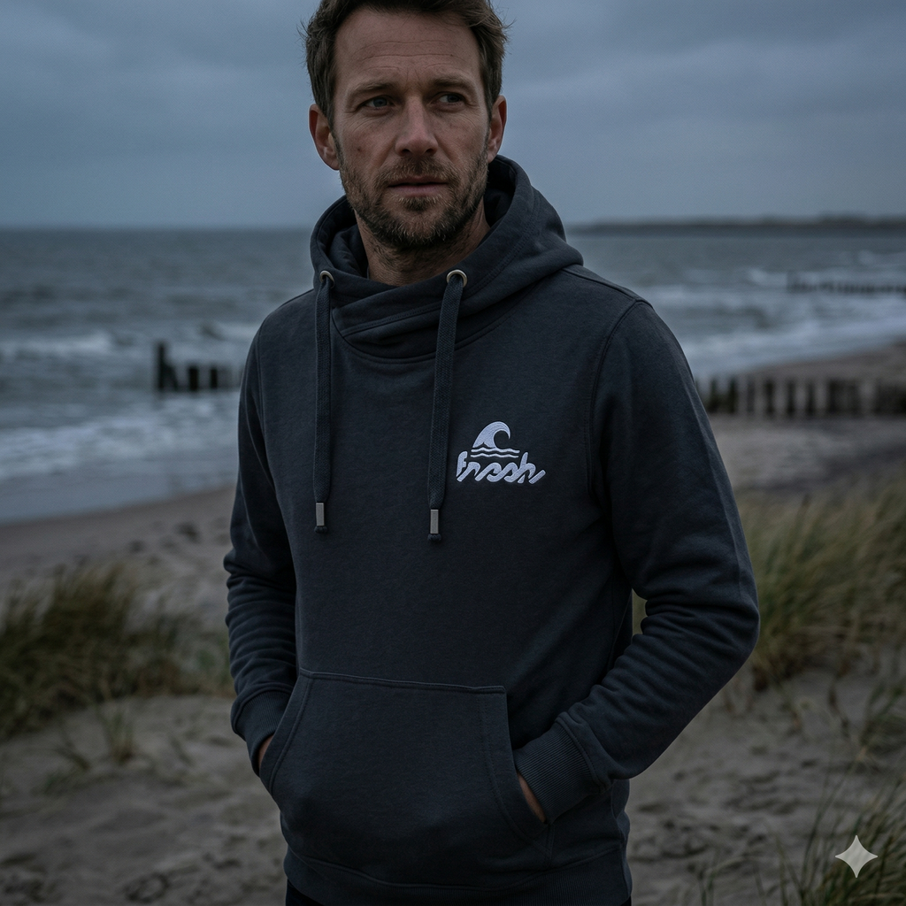 Camper Cross-Neck Hoodie - Smoker