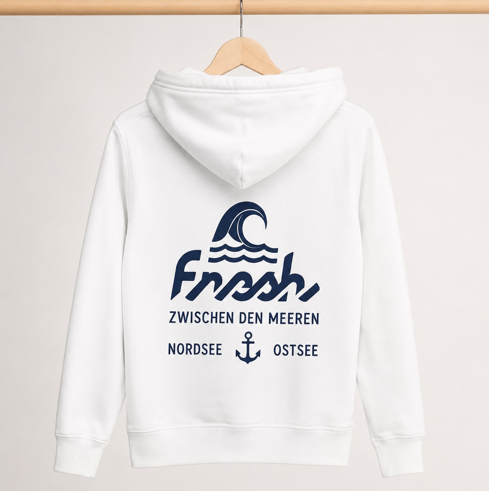 Camper-Jacke Weiß Rückenansicht